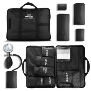 Blood Pressure Aneroid Kit System with 5 Sizes Cuffs