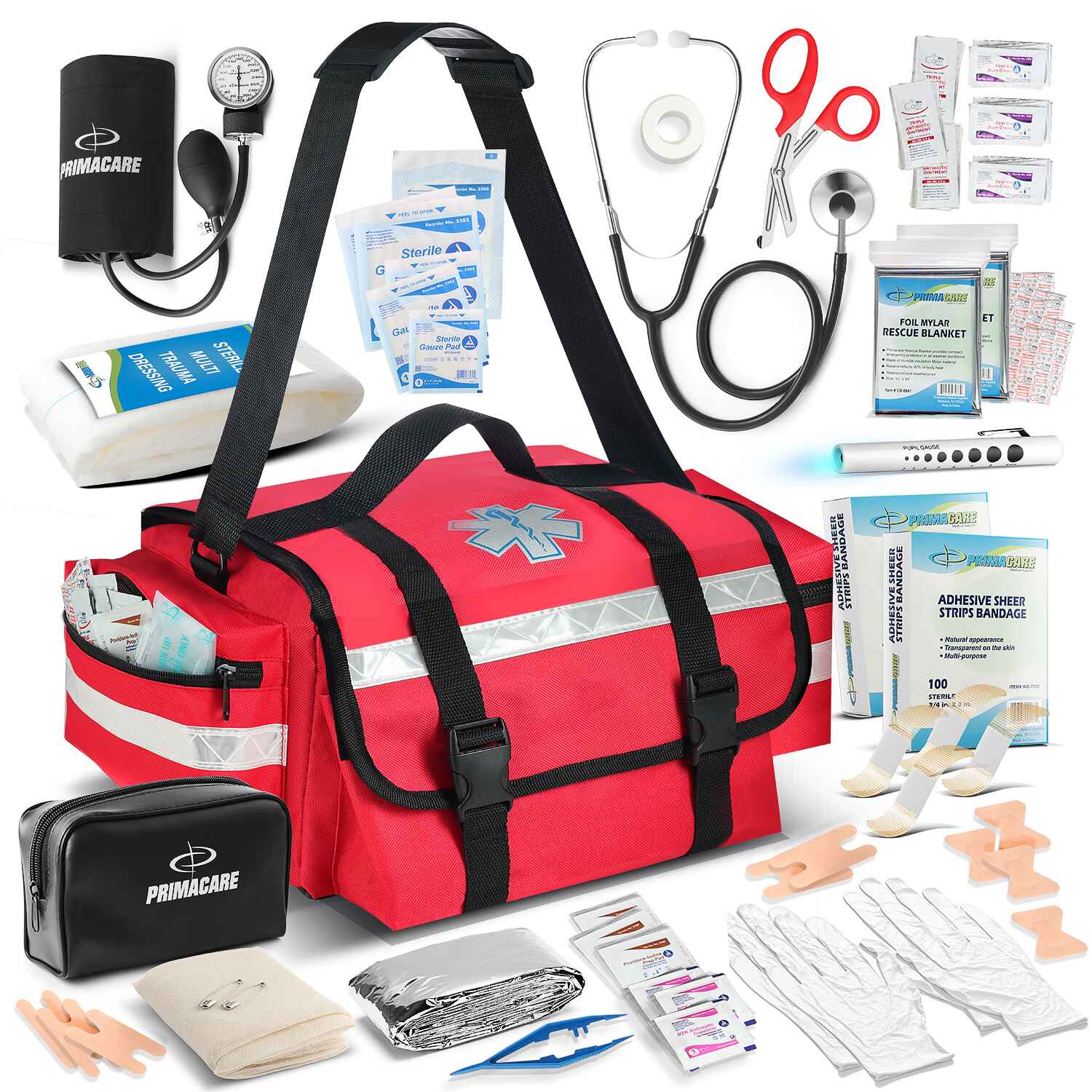 Stocked Reflective Trauma Bag